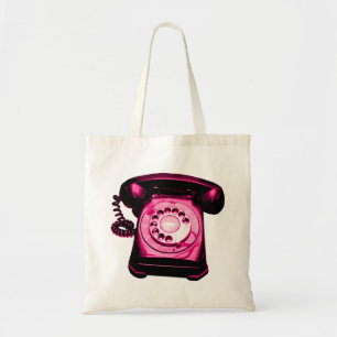 Tote Bag Crimson de ligne téléphonique