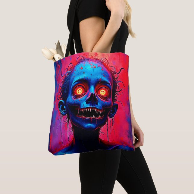 Tote Bag Crimson Eyes : Horreurs de l'esprit (De près)