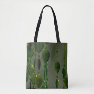 Tote Bag cristaux verts sur fourre-tout