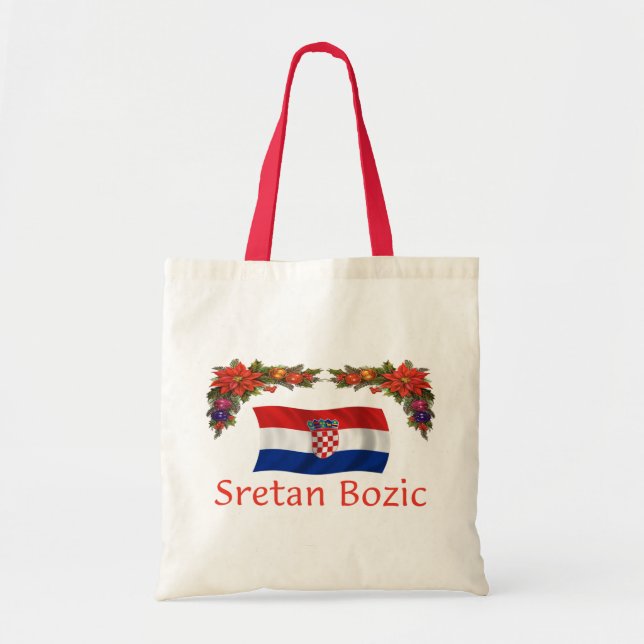 Tote Bag Croate Sretan Bozic (Joyeux Noël) (Devant)