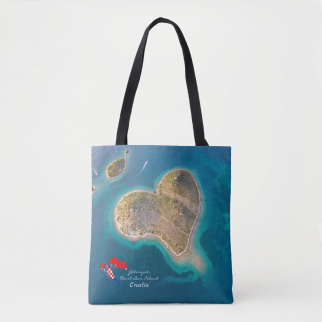 Tote Bag Croatie | Hrvatska | Galešnjak, île d'amour du coe (Devant)