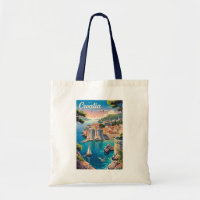 Croatie Illustration de Dubrovnik Art de Voyage Vi