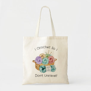 Tote Bag Crochet Personnalisé Drôle