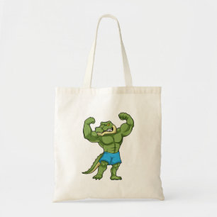 Tote Bag Crocodile comme Bodybuilder extrême
