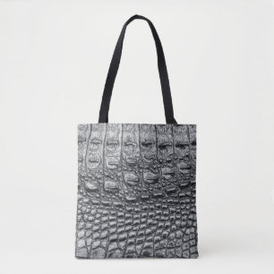 Tote Bag Crocodile Noir : Météo Noire Mystique