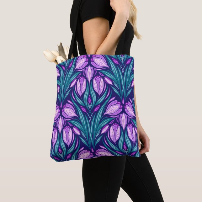 Tote Bag Crocus printaniers (De près)