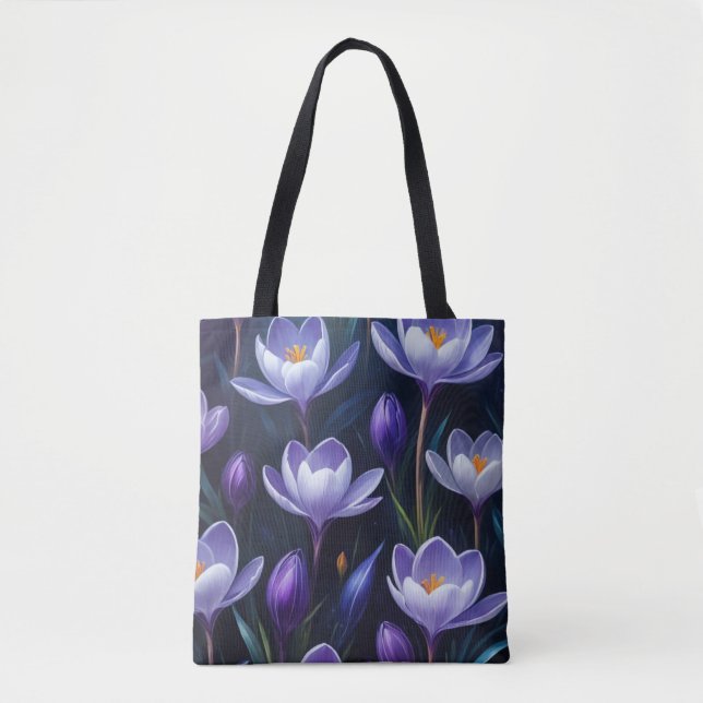 Tote Bag Crocus Violet  (Devant)