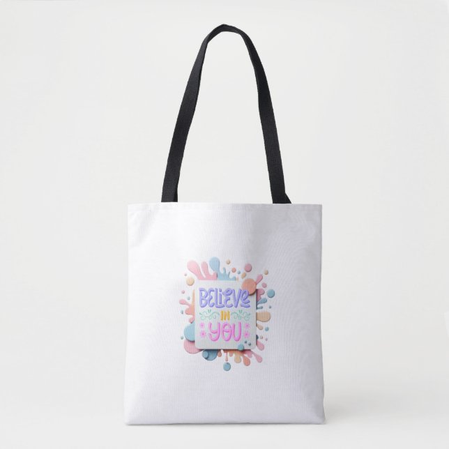 Tote Bag Crois en toi (Devant)
