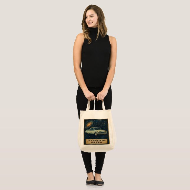 Tote Bag Croiseur Rétro dans l'Espace Profond  (Devant (modèle))