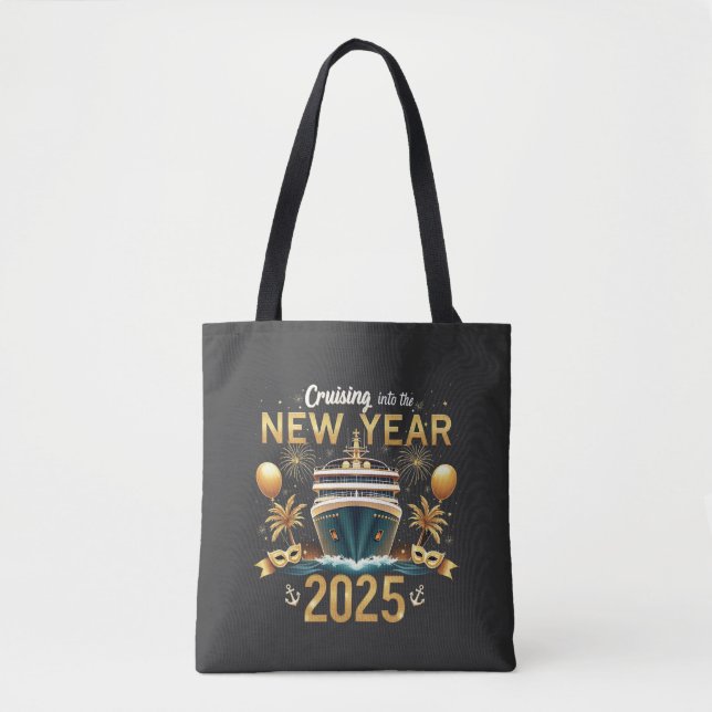 Tote Bag Croisière au Nouvel An 2025 Eve Family Crew (Devant)