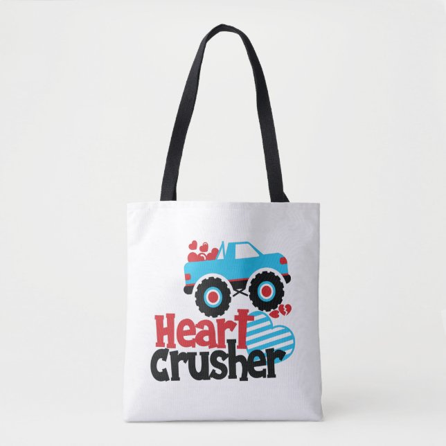 Tote Bag Croisière Coeur de Camion Monster bleu Valentine (Devant)