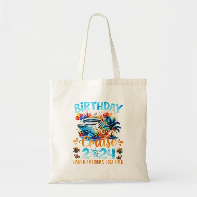 Tote Bag Croisière d'anniversaire 2024 Rassembler les souve (Devant)