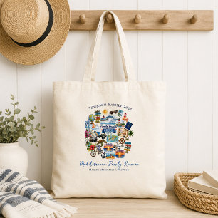 Tote Bag Croisière de réunion de famille illustrée