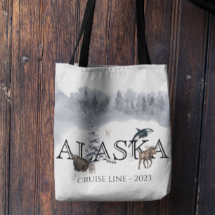 Tote Bag Croisière en Alaska Croisière sur mesure Ours Oie