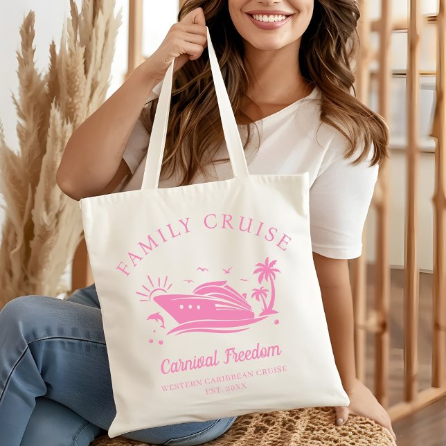 Tote Bag Croisière familiale personnalisée 2025 Voyage pour (Créateur téléchargé)