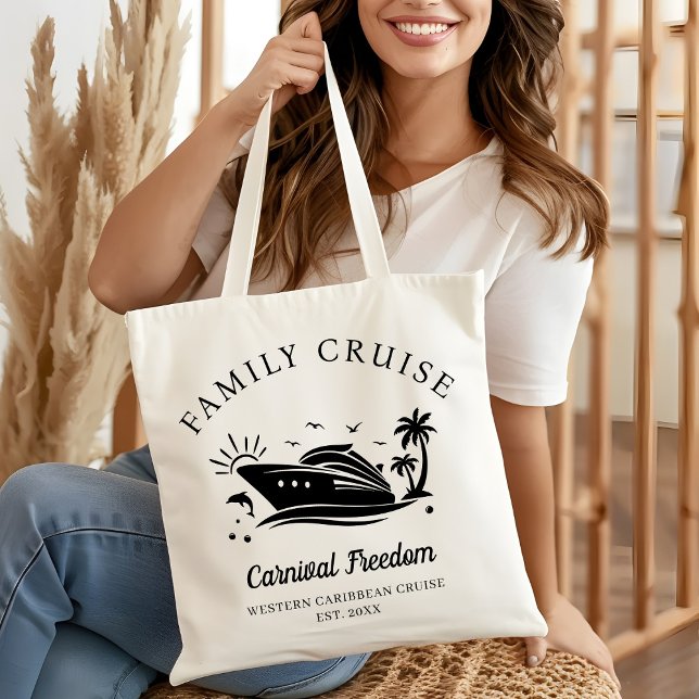 Tote Bag Croisière familiale personnalisée 2025 Voyage pour (Créateur téléchargé)