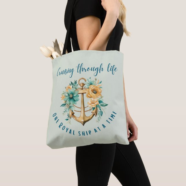 Tote Bag Croisière Royal Floral (De près)