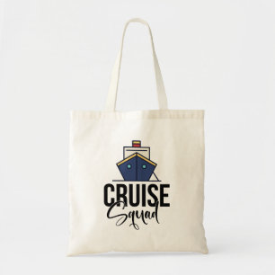 Tote Bag Croisière Squad avec grand navire pour des vacance