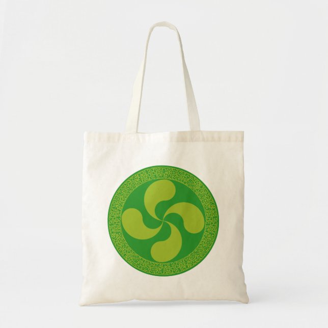 Tote Bag Croix basque élégante et élégante : Lauburu, (Devant)
