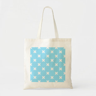 Tote Bag Croix blanche sur le bleu bébé
