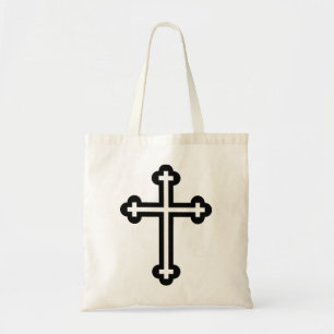 Tote Bag Croix chrétienne noire