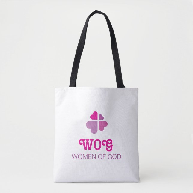Tote Bag Croix de cœurs (Devant)