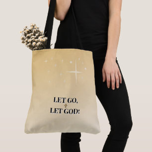 Tote Bag Croix Dorée Lâcher Prend Dieu Lumière