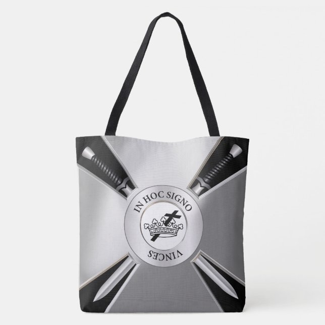 Tote Bag Croix maçonnique (Dos)
