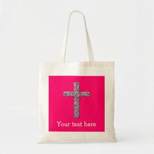 Tote Bag Croix personnalisable de roses indien