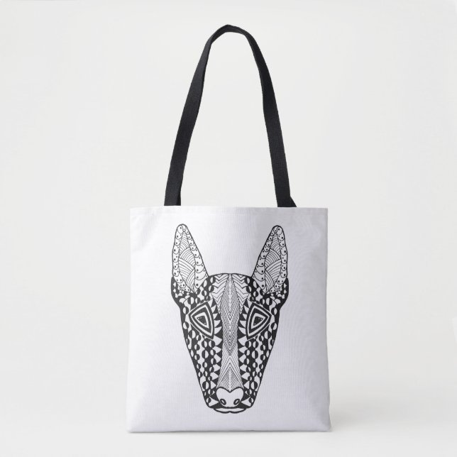Tote Bag Croquis 2 de bull-terrier (Devant)
