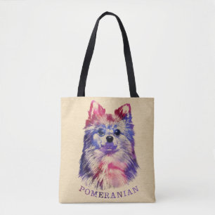 Tote Bag Croquis allemand mignon de Spitz de Pomeranian