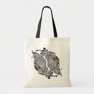 Tote Bag Croquis inspiré des plumes