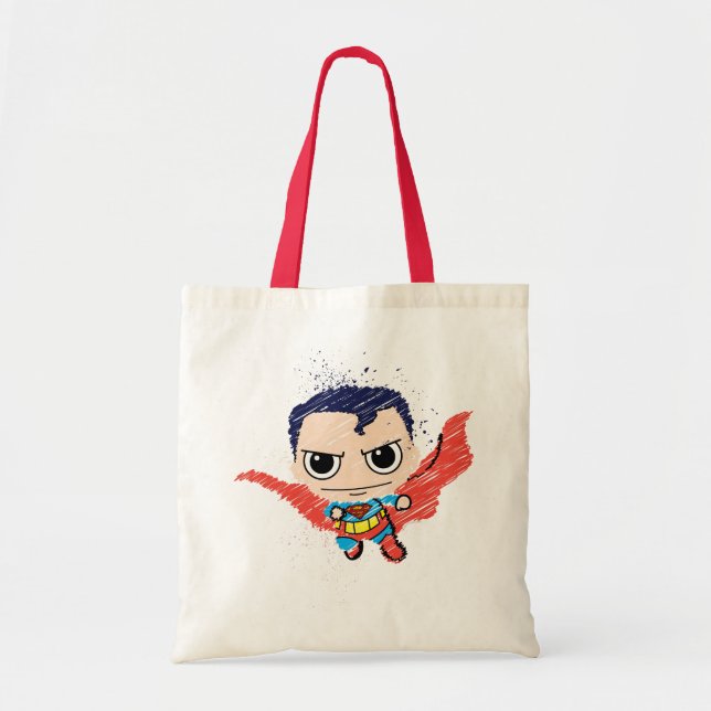 Tote Bag Croquis Mini Superman (Devant)
