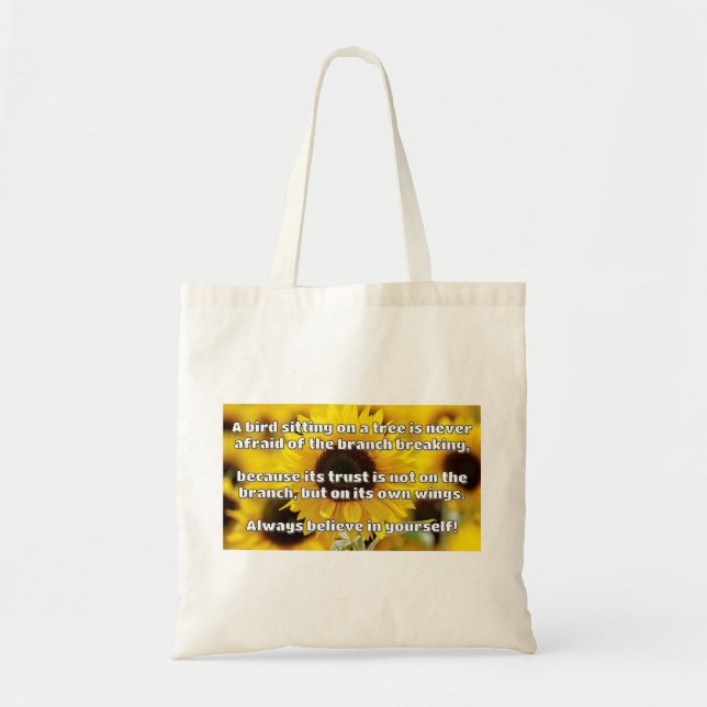 Tote Bag Croyance Empath Citation d'encouragement positif (Devant)