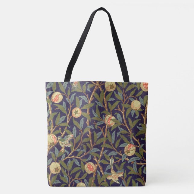Tote Bag Cru d'oiseau et de grenade de William Morris (Devant)