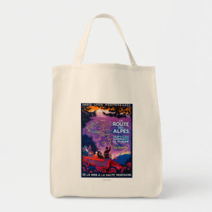 Tote Bag Cru PosterEurope de DES Alpes d'itinéraire de La