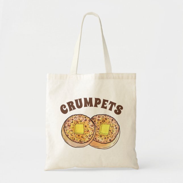 Tote Bag Crumpets à beurre chaud Cuisine britannique (Devant)