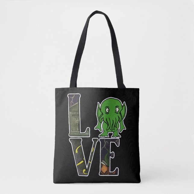 Tote Bag Cthulhu LOVE Fourre-tout (Devant)
