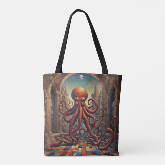 Tote Bag Cthulhu Paradise perdu (Dos)