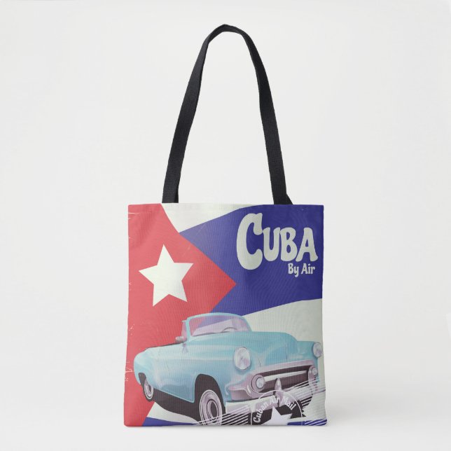 Tote Bag Cuba par avion (Devant)