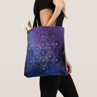 Tote Bag Cube de Métatron Géométrie sacrée