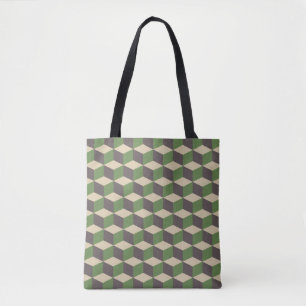 Tote Bag Cubes rétro