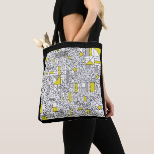 Tote Bag Cubism Maze