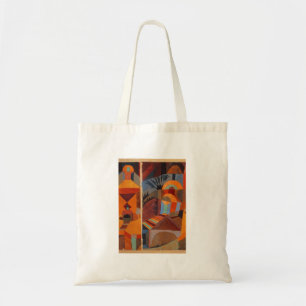 Tote Bag Cubisme Abstrait coloré Klee Temple Gardens