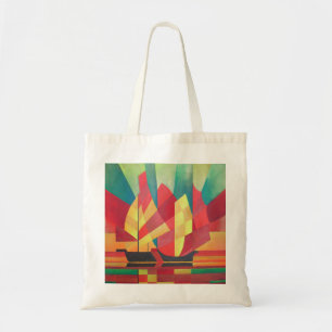 Tote Bag Cubiste Abstrait de voiles en junk et de ciels océ