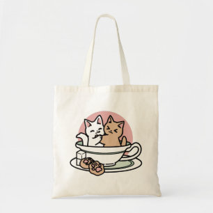 Tote Bag Cuddin en coupe - Tea Time adorable