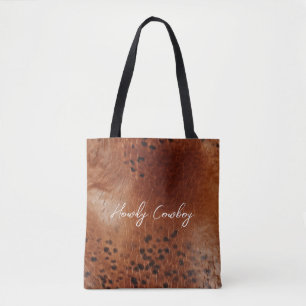 Tote Bag Cuir Brown Faux