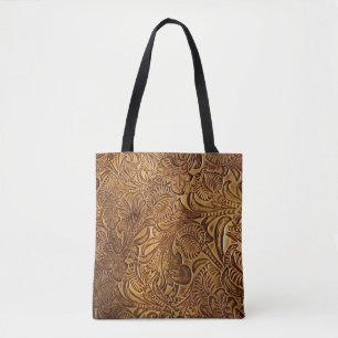 Tote Bag Cuir Brown Faux