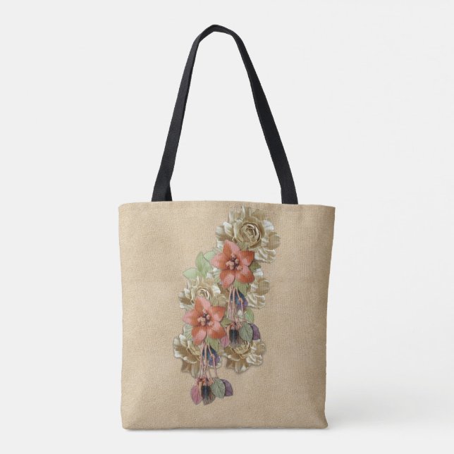 Tote Bag Cuir et velours (Dos)