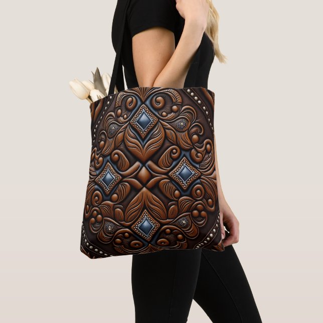 Tote Bag Cuir travaillé (De près)